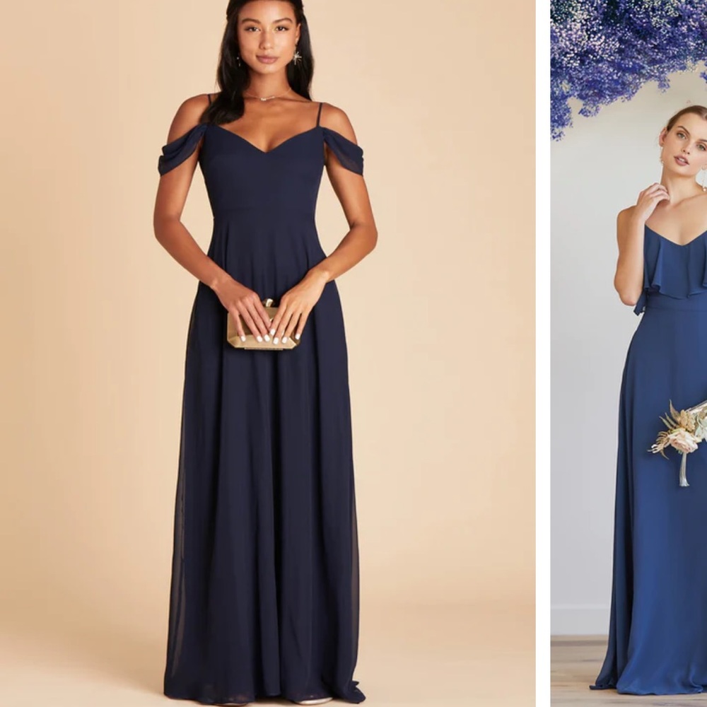 Birdy grey  DEVIN CONVERTIBLE DRESS
CHIFFON NAVY